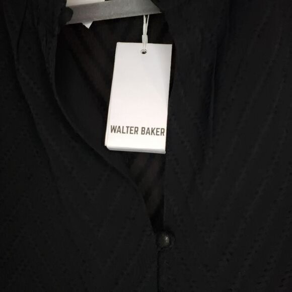 NWT Walter‎ Baker Justice Chevron Ruffle Long Sleeve Top Size Small - Picture 10 of 12